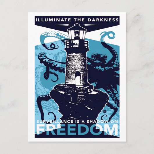 Verlicht de duisternis, het  briefkaart (Voorkant)