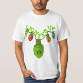 Verlicht de kerstboomverlichting met Cartoon T-shirt (Voorkant)
