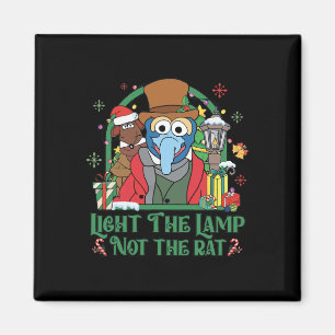 Verlicht de lamp niet de rat Grappige kerst 2 Magneet