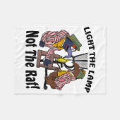 Verlicht de lamp, niet de rat, leuke kerst fleece deken (Voorkant (Horizontaal))