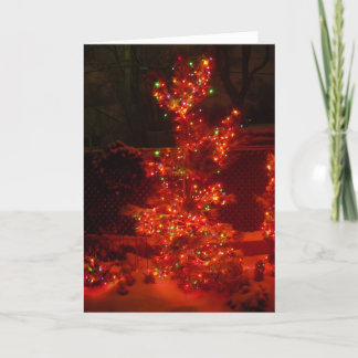 Verlicht de nacht feestdagen kaart