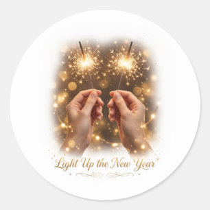Verlicht de Nieuwe Jaar Sticker
