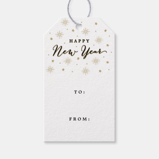 Verlicht de Sky Holiday Cadeaulabel (Voorkant)