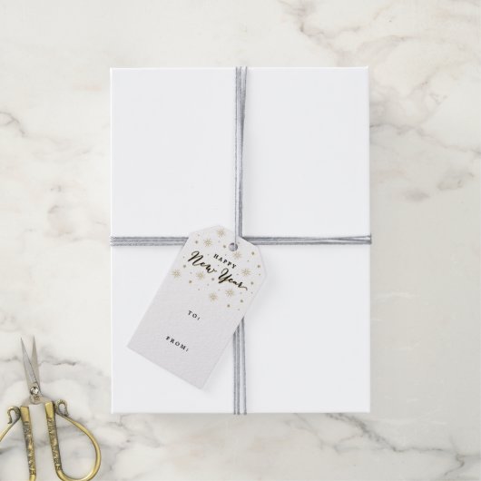 Verlicht de Sky Holiday Cadeaulabel (Met Touw)