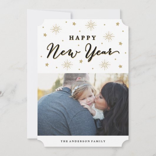 Verlicht de Sky Holiday Feestdagenkaart (Voorkant)