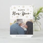 Verlicht de Sky Holiday Feestdagenkaart (Staand voorkant)