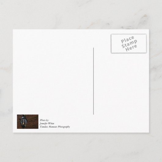 Verlicht de weg briefkaart (Achterkant)