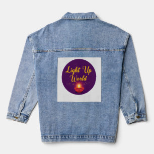 Verlicht de wereld ✨   Minimal Elegant Diwali Denim Jacket