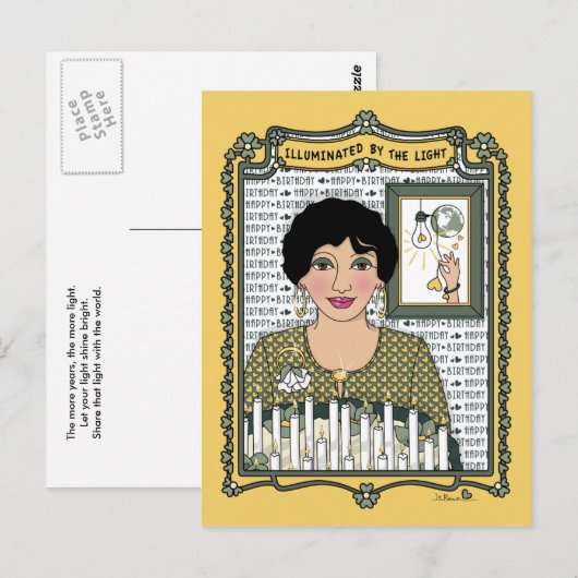 Verlicht door het Light_C_ Briefkaart (Voorkant / Achterkant)