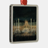 Verlicht fonteinscherm metalen ornament (Rechts)