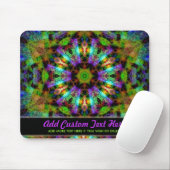 verlicht Geometrische Mandala Mousepad Muismat (Met muis)
