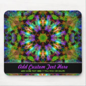 verlicht Geometrische Mandala Mousepad Muismat (Voorkant)