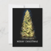 Verlicht geschilderde kerstboom (Voorkant)