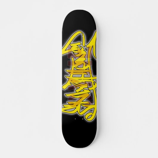 Verlicht Graffiti-dek Skateboard (Voorkant)