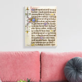 Verlicht handschrift canvas afdruk (Insitu (Woonkamer))