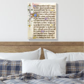 Verlicht handschrift canvas afdruk (Insitu (Slaapkamer))