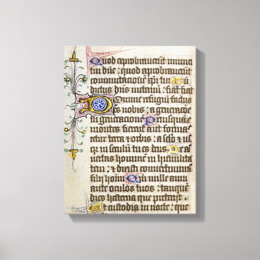 Verlicht handschrift canvas afdruk (Voorkant)
