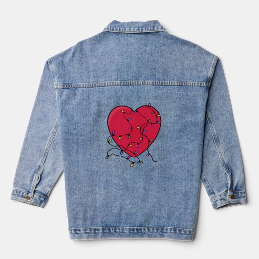 Verlicht hart denim jacket (Achterkant)
