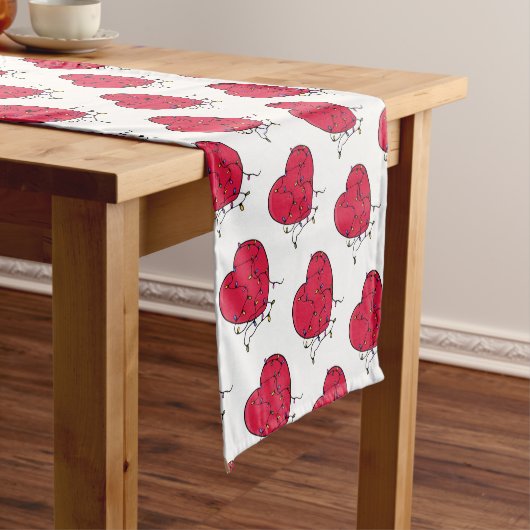 Verlicht hart korte tafelloper (Voorbeeld)