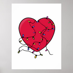 Verlicht hart poster