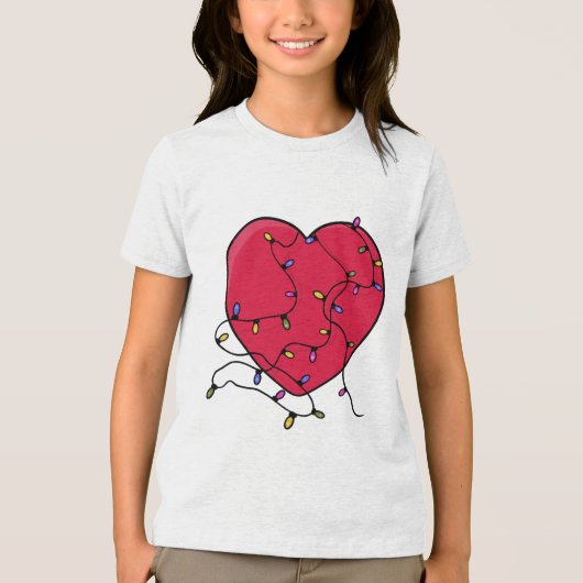 Verlicht hart Tri-Blend shirt (Voorkant)