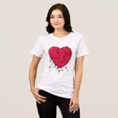 Verlicht hart Tri-Blend shirt (Voorkant volledig)
