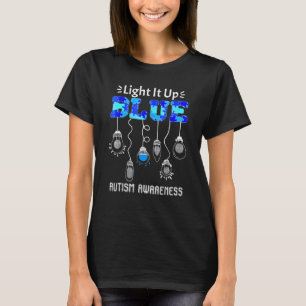 Verlicht het Blauw voor Autisme Bewustzijn 1 T-shirt