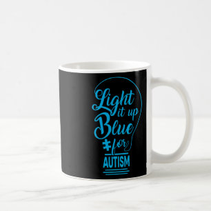 Verlicht het Blauwe Autisme Awareness Gifts Autist Koffiemok