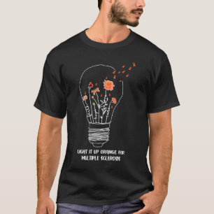Verlicht het oranje voor multiple sclerose t-shirt