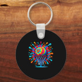 Verlicht het veld Sketll Splash Ll Slam Dunk Hoop Sleutelhanger (Voorkant)