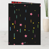 Verlicht hun dag! Persoonlijke confetti verjaardag Kaart (Achterkant)