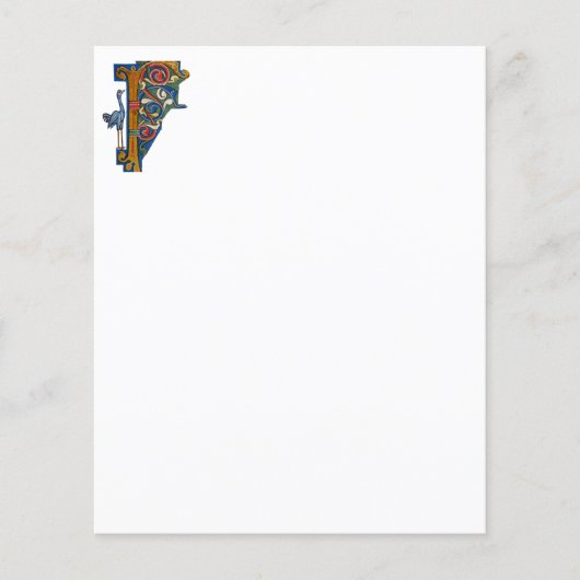Verlicht Initiaal F-papier (Voorkant)