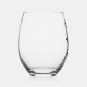 Verlicht Initiaal F wijnglas Zonder Voet (Rechts)