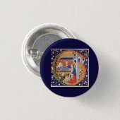 Verlicht Initiaal G Ronde Button 3,2 Cm (Voorkant /achterkant)