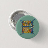 Verlicht Initiaal H Ronde Button 3,2 Cm (Voorkant /achterkant)