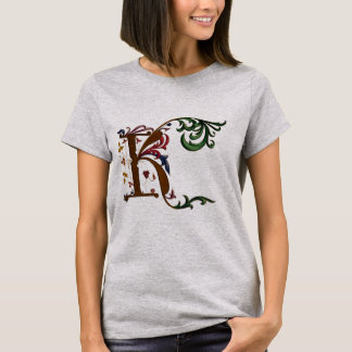 Verlicht Initiaal K T-shirt