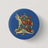 Verlicht Initiaal L Ronde Button 3,2 Cm (Voorkant)