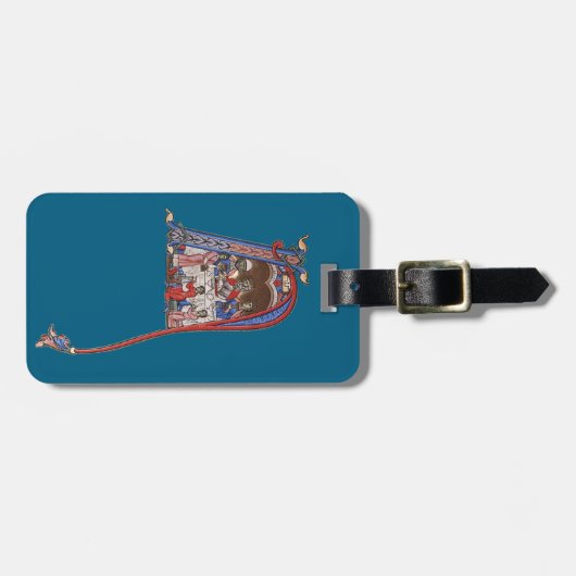 Verlicht Initiaal N Bagagelabel (Voorkant horizontaal)