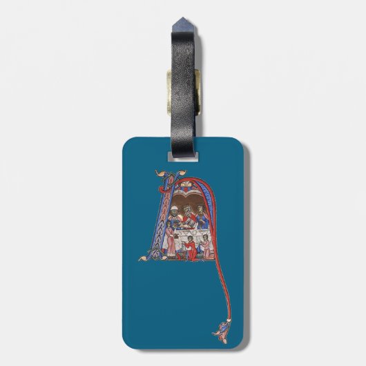 Verlicht Initiaal N Bagagelabel (Achterkant verticaal)