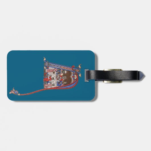 Verlicht Initiaal N Bagagelabel (Achterkant horizontaal)