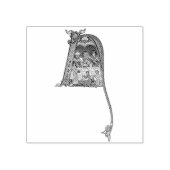 Verlicht Initiaal N Rubberstempel (Afrduk)