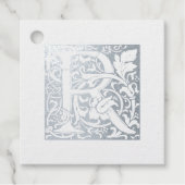 verlicht Jubileum met R-monogram zilver Bedankjes Labels (Voorkant)