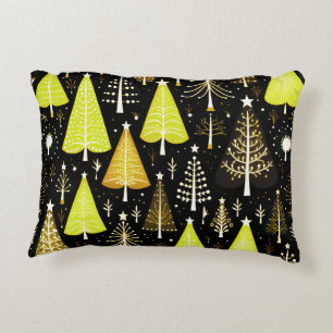 Verlicht kerstboom patroon accent kussen