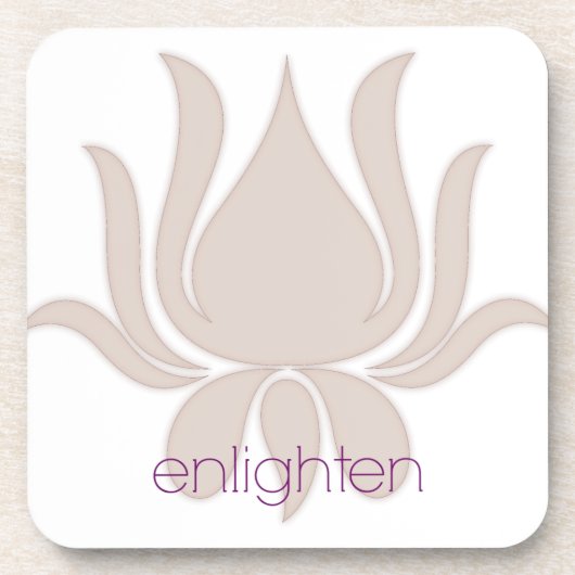 Verlicht Lotus Bier Onderzetter (Voorkant)