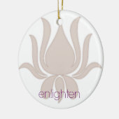 Verlicht Lotus Keramisch Ornament (Links)