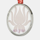 Verlicht Lotus Metalen Ornament (Links)
