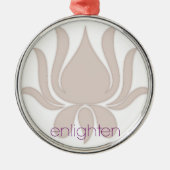 Verlicht Lotus Metalen Ornament (Voorkant)