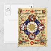 Verlicht Manuscript Epiphany Briefkaart (Voorkant / Achterkant)