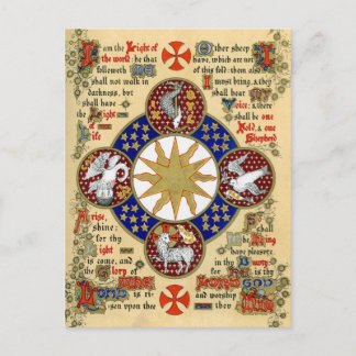 Verlicht Manuscript Epiphany Briefkaart