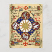 Verlicht Manuscript Epiphany Briefkaart (Voorkant)